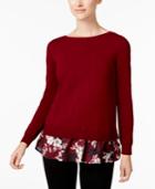 Charter Club Layered-look Sweater, Created For Macy's