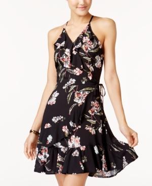 American Rag Juniors' Ruffled Faux-wrap Dress, Created For Macy's