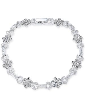 Charter Club Crystal Silver-tone Bracelet, Only At Macy's