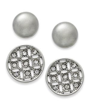 Charter Club Silver-tone 2-pc. Stud Earrings