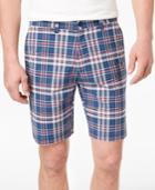 Tommy Hilfiger Men's Flat-front Plaid Shorts