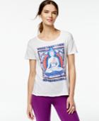 Lucky Lotus By Lucky Brand Cutout Buddha-graphic T-shirt