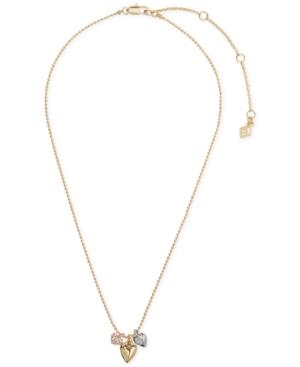 Vera Bradley Tri-tone Motif Heart Pendant Necklace