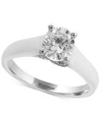 Effy Diamond Solitaire Engagement Ring (1 Ct. T.w.) In 18k White Gold