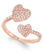 Kate Spade New York Rose Gold-tone Pave Heart Ring