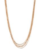 Anne Klein Multi-row Ball-chain Collar Necklace