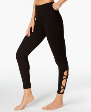 Gaiam Om High-rise Cut-out Cropped Leggings