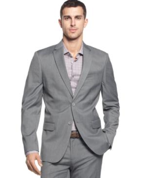 Calvin Klein Men's Two-button Greystone Blazer