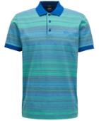 Boss Men's Regular/classic-fit Striped Mercerized Cotton Polo