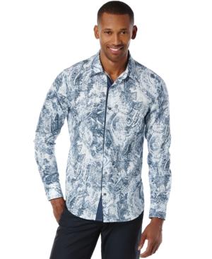 Perry Ellis Long Sleeve Paisley Print Shirt