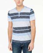 Inc International Concepts Striped Henley T-shirt, Created For Macy's