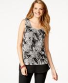 Style & Co. Lace Layered-look Top, Only At Macy's