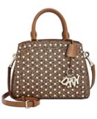 Dkny Paige Studded Logo Satchel, Created For Macy's