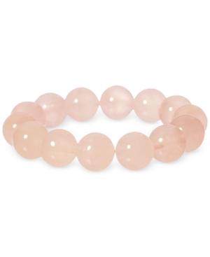 Rose Quartz Bead Stretch Bracelet (175 Ct. T.w.)