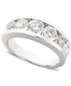 Diamond Anniversary Band Ring In 14k White Gold (1 Ct. T.w.)