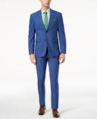 Original Penguin Men's Slim-fit Stretch Bright Blue Suit