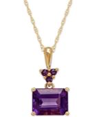 Amethyst Pendant Necklace (2 Ct. T.w.) In 14k Gold.