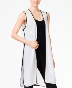 Kensie Long Colorblocked Vest