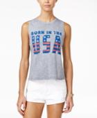 American Rag Juniors' Born In The Usa Graphic High-low Tank Top, Only At Macy's