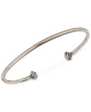 Degs & Sal Men's Knotted Cuff Bracelet In Sterling Silver