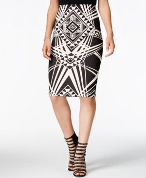 Bcx Juniors' Printed Midi Pencil Skirt