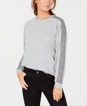 Hippie Rose Juniors' Contrast Sweatshirt