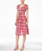 Ny Collection Petite Printed Dress