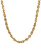 3mm Rope Chain 24 Necklace In Solid 14k Gold