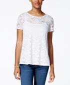 Charter Club Lace Swing Top, Only At Macy's