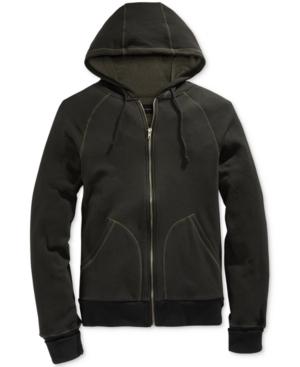 Univibe Men's Riley Thermal-knit-lined Full-zip Hoodie