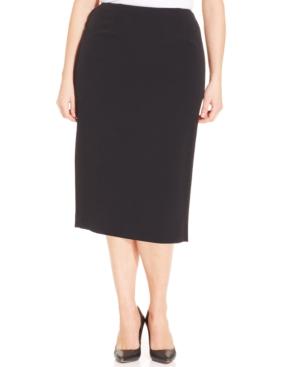 Kasper Plus Size Pencil Skirt