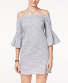 Be Bop Juniors' Cotton Off-the-shoulder Shift Dress