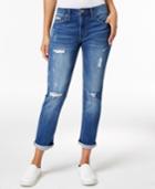 Calvin Klein Jeans Girlfriend Ripped Halsey Wash Slim-leg Jeans
