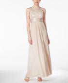 Jessica Howard Soutache Ruched Empire Gown