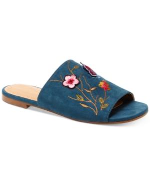 Nanette By Nanette Lepore Valentina Embroidery Flat Mules Women's Shoes