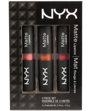 Nyx 3-pc. Matte Lipstick Set - Couture, Sable & Whipped Caviar