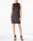 Jessica Simpson Faux-suede Laser-cutout Shift Dress