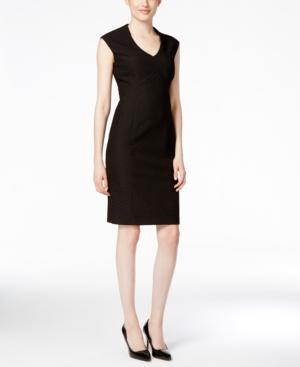 Kasper Jacquard Sheath Dress