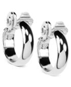 Anne Klein Gold-tone Wide Hoop E-z Comfort Clip-on Earrings