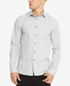 Kenneth Cole Reaction Men's French Front Dash-pattern Shirt