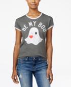 Mighty Fine Juniors' Be My Boo Graphic Ringer T-shirt