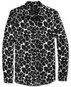 Guess Men's Long-sleeve Linear Floral-print Shirt