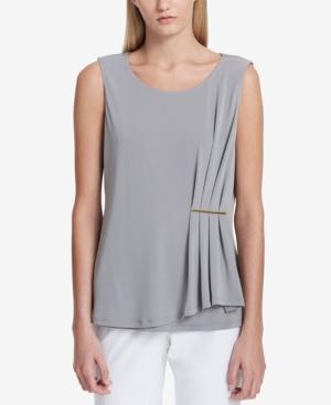 Calvin Klein Gathered Hardware Top