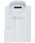 Tommy Hilfiger Men's Classic/regular Fit Non-iron Performance Stretch Solid Dress Shirt