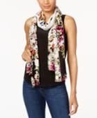 Inc International Concepts Floral-print Soft Wrap & Scarf In One, Created For Macy's