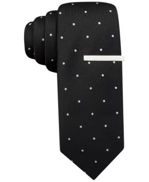 Alfani Red Glitz Dot Skinny Tie, Only At Macy's