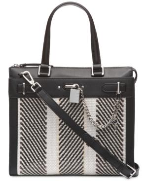 Calvin Klein Raffia Roxy Tote