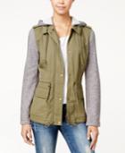 American Rag Knit-trim Hooded Utility Jacket, Created For Macy's