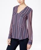 Rachel Rachel Roy Print V-neck Top