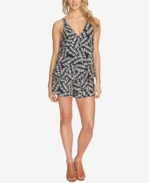 1.state Printed Popover Romper